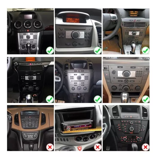 Carplay Android 13 Autoradio GPS Navi Kamera Für Opel Astra H Zafira B Corsa C D 3