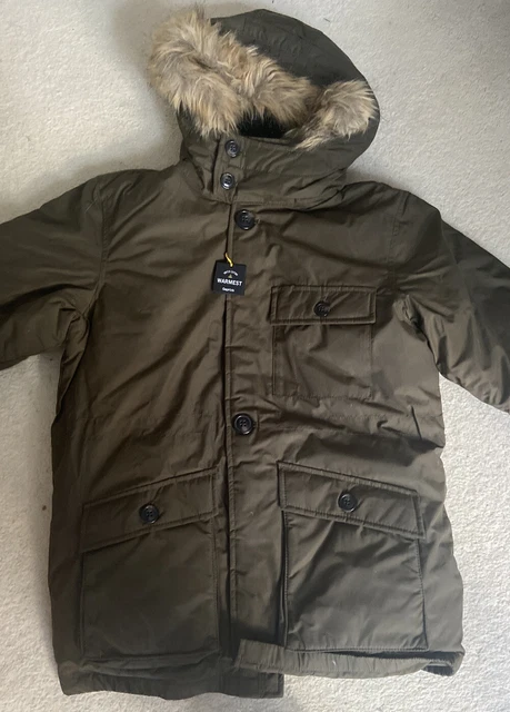 MANTEAU DE PARKA VERT GAP KAKI GARÇONS hydrofuge extra chaud XXL flambant neuf