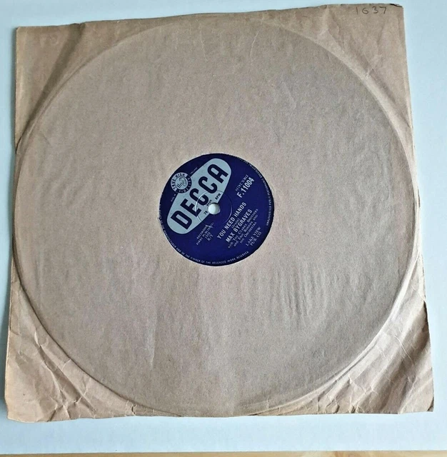 VINTAGE RECORD 78RPM Max Bygraves Tulips From Amsterdam / You Need