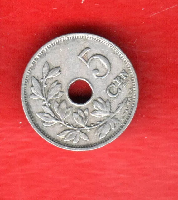 Belgium 5 Centimes 1925