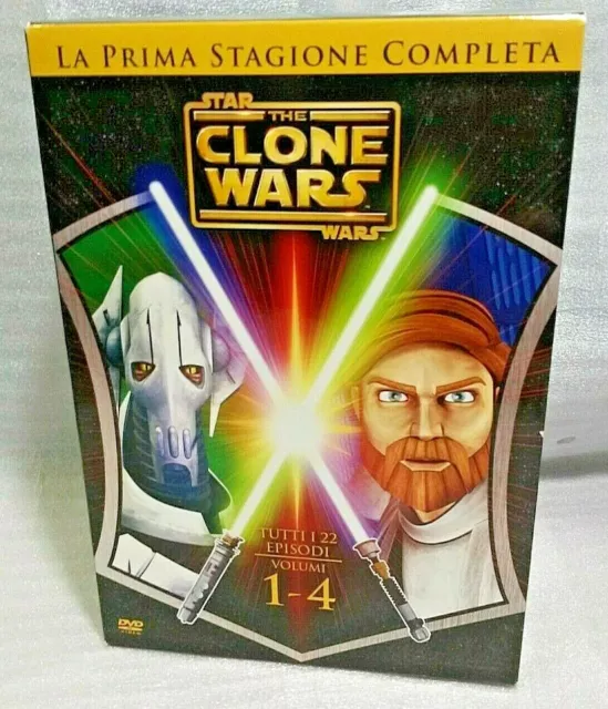 STAR WARS The Clone Wars - Prima stagione - Cofanetto 4 DVD Perfetto stato