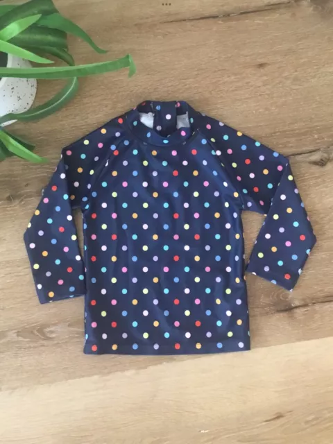 Protezione antirash per bambine Next in ottime condizioni protezione solare UV età 9-12 mesi macchiato blu navy