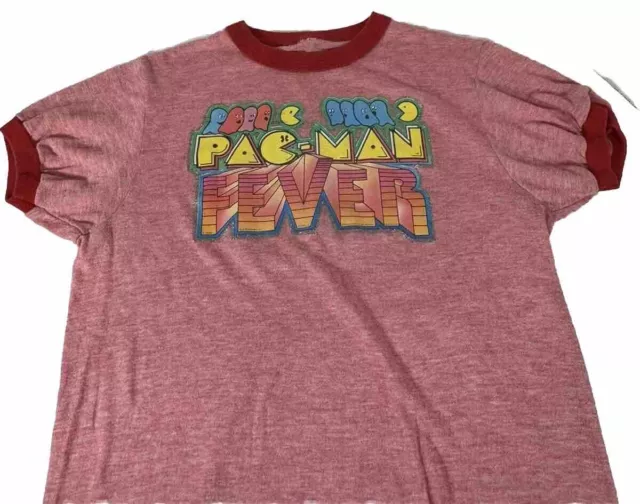 Vintage 1980s  PAC MAN FEVER Video Game T-SHIRT Child’s Size