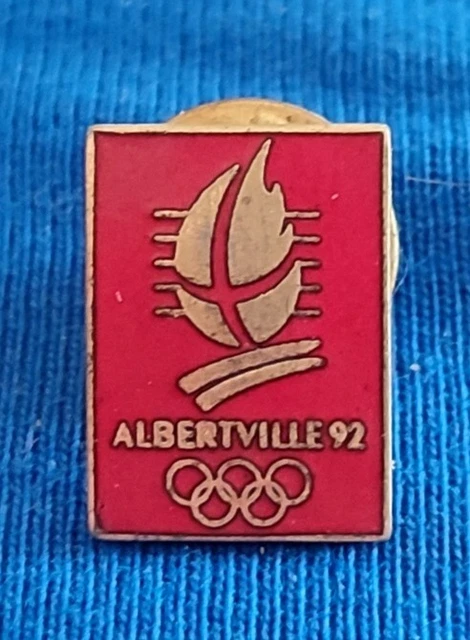 Pin's JO ALBERTVILLE 92 FLAMME OLYMPIQUE rampe ski?siglé COJO 1991 - Collection