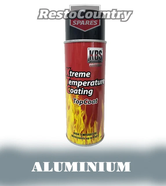 KBS Xtreme Temp Coating Spray 340g ALUMINIUM High Heat Resistant 260°C - 812°C