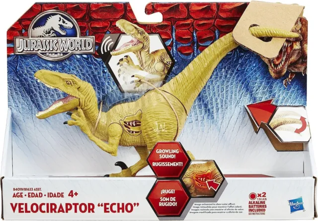 HASBRO JURASSIC WORLD Growler Velociraptor Echo Dinosaur with Sound and  Lights $52.95 - PicClick AU