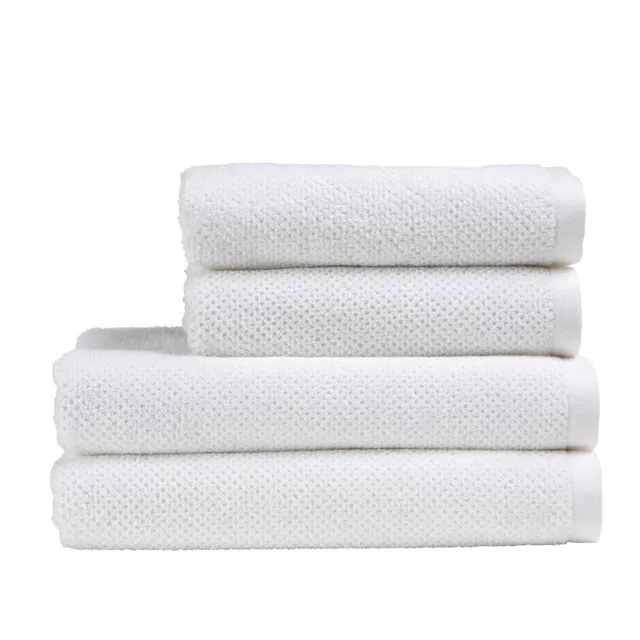 Christy Brixton Textured Cotton Bath Hand Towels - Honeycomb Bath Sheets