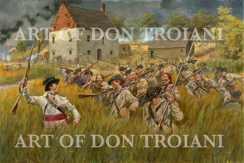 Don Troiani Gowanus Creek- The Battle of Long Island- 1776 - Revolutionary War O