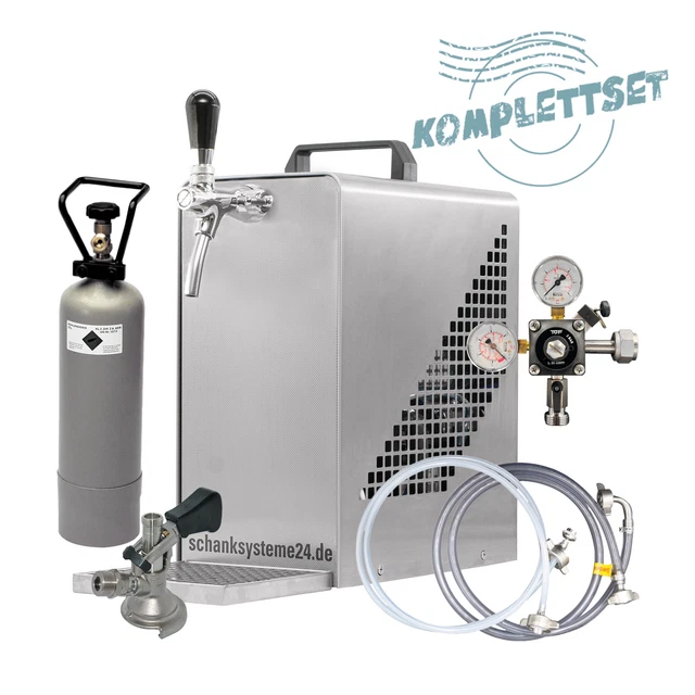 TE-25-1 Zapfanlage Komplettset Trockenkühler Bierkoffer - schanksysteme24