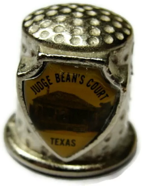 Vintage Thimble "Judge Bean's Court" Texas