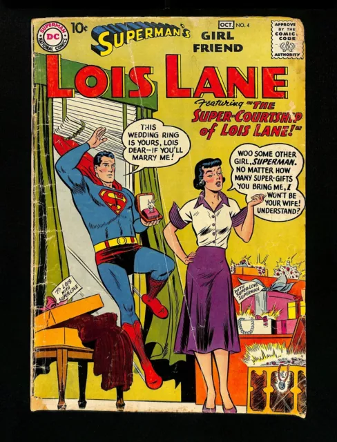 Superman's Girl Friend, Lois Lane #4 GD/VG 3.0 DC Comics 1958