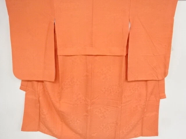 42791# Japanese Kimono / Antique Kimono For Girls / Woven Flowers Classical Patt