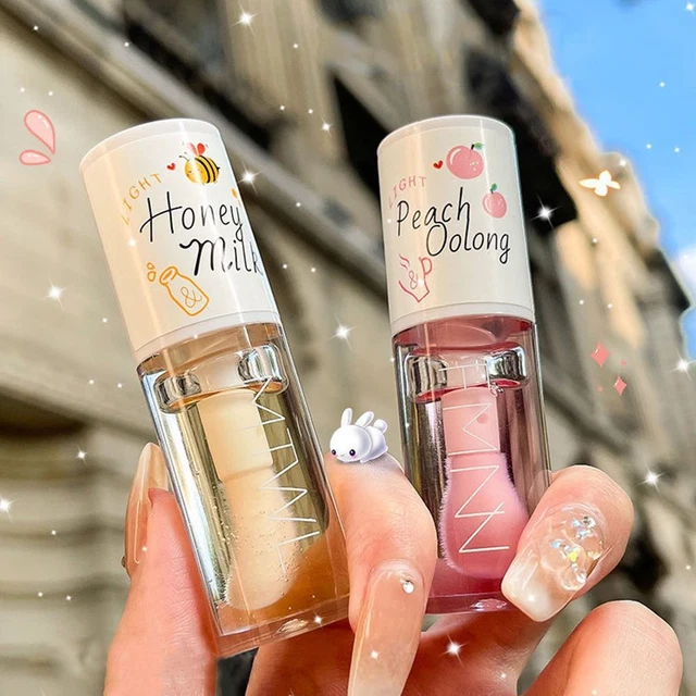 Aceite labial hidratante de larga duración para reparación Kawaii tinte labial cuidado de labios relleno labial