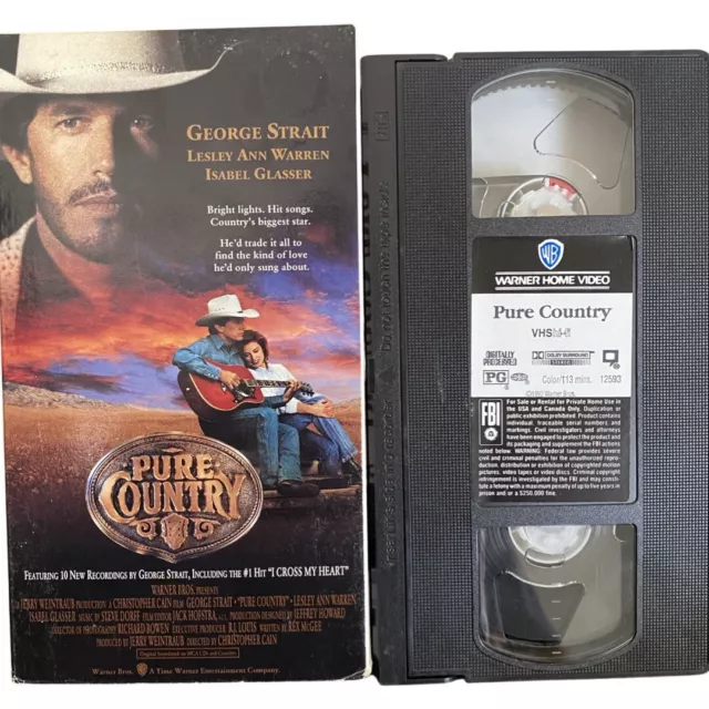 PURE COUNTRY VHS movie. 1992 George Strait. Free Shipping! $8.92 ...