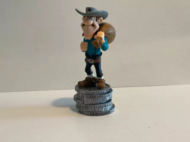 Lucky Luke Figur Plastoy 2009 ca. 8 cm: Jack Dalton auf Münzen Sockel Daltons