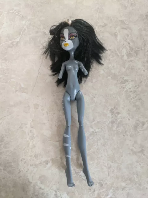 Monster High Doll Were Cat Werecat Twins Purrsephone Scooter Broken