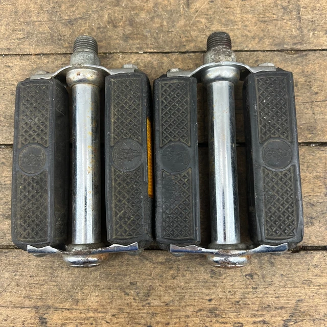 Vintage Sir Walter Raleigh Block Pedals 9/16 in Heron Sports Superbe Chopper A1 Vintage Sir Walter Raleigh Block Pedals 9/16 in Heron Sports Superbe Chopper A1