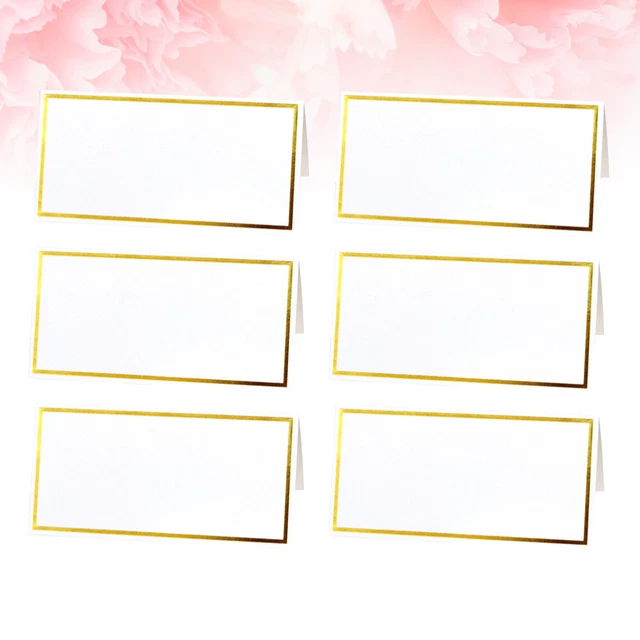50 PCS Place Cards Name Wedding Decor Placement Table Guest Bronzing