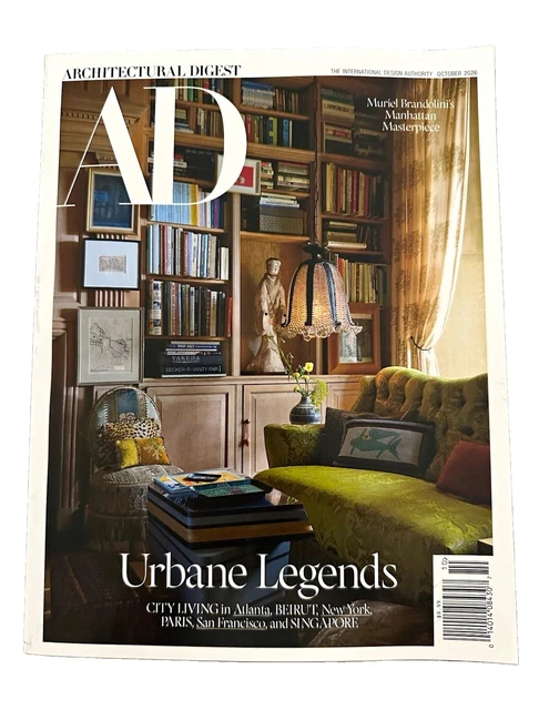 ARCHITECTURAL DIGEST MAGAZINE October 2026 Urbane Legends Interior ...