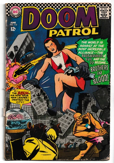 Doom Patrol (1967) #112, G/VG, DC Comics, Origin of Beast Boy! Silver Age!