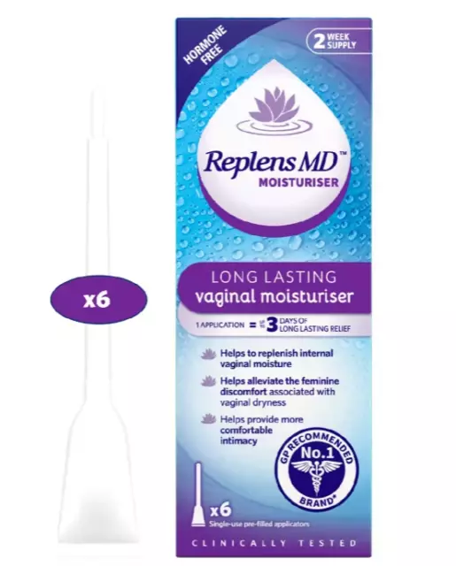 Idratante vaginale Replens MD 6 applicatori nuovi x 2 confezioni (fornitura mensile)