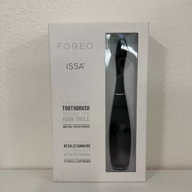 Cepillo de dientes recargable híbrido FOREO ISSA, cerdas de silicona y PBT, NEGRO FRESCO