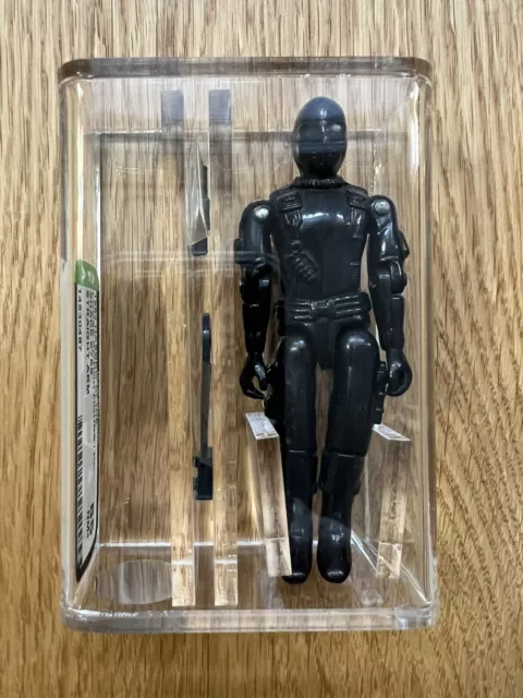 AFA 85 NM+ 1982 GI Joe Snake Eyes Straight Arm Hasbro Action Figure