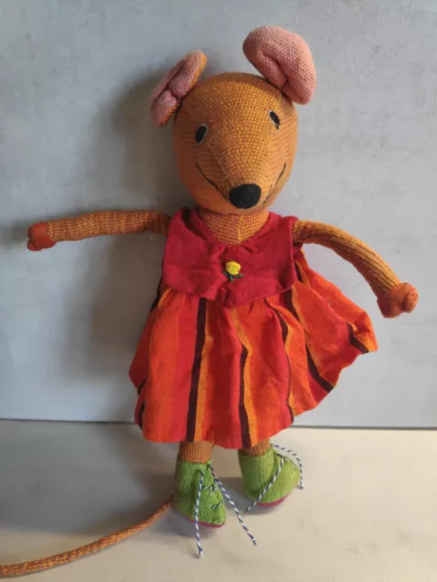 Peluche poupée BON-TON Souris En Robe vintage