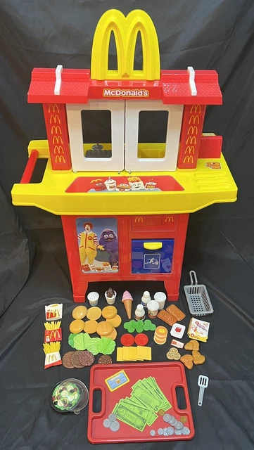 McDonald’s Drive Thru Playset Fake/Play Food Money Credit Card Lot Sounds Work McDonald’s Drive Thru Playset Fake/Play Food Money Credit Card Lot Sounds Work