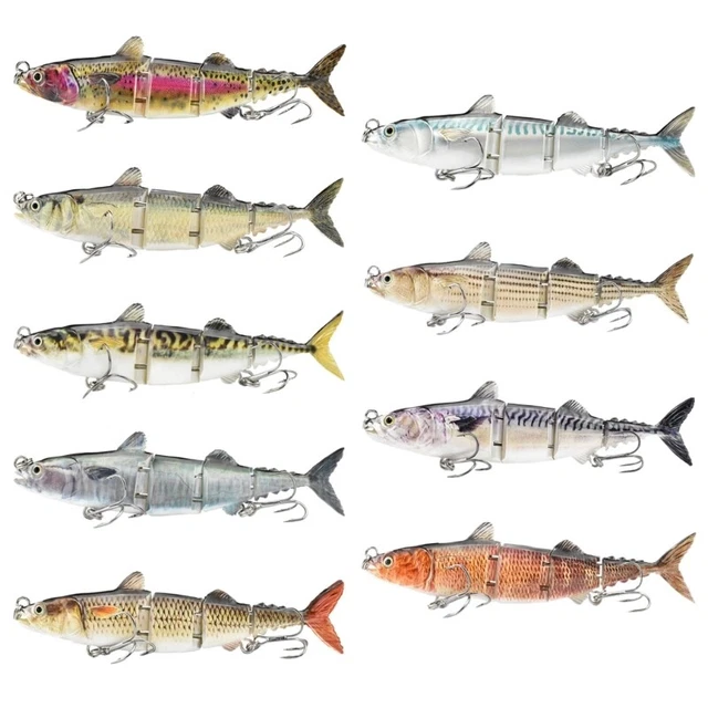 ODS 4-Segment Jointed Tuna Fishing Lure - Sinking Swimbait With Treble Hooks For Fresh/Saltwater - View #11