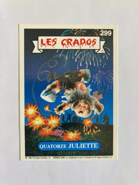 Carte autocollant 299 Les Crados 2 - Quatorze Juliette sticker Art Spiegelman