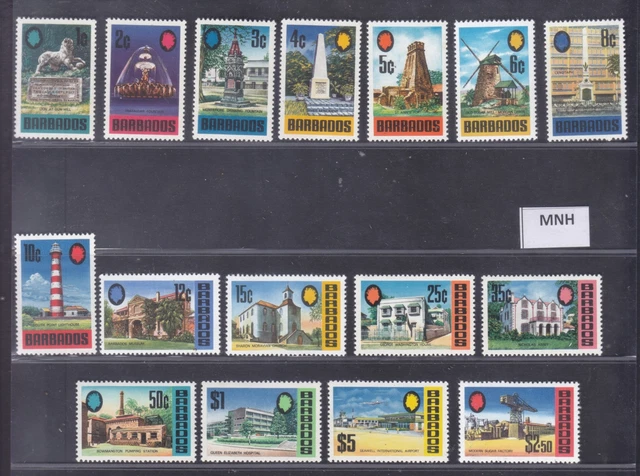 Sephil Barbados Nicholas Abbey Washington Haus Denkmal 16v Fein MNH Briefmarken