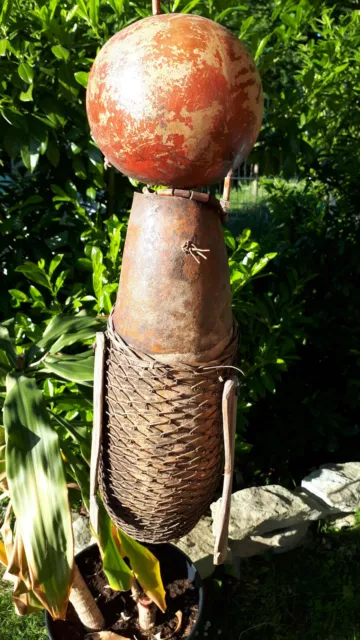 50cm Ur alter Geist Urne der Verstorbenen aus Sumbawa Kallebasse Kürbis Papua NG