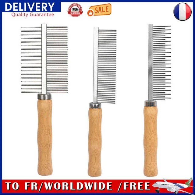 Pet Dematting Flea Comb Cats Dogs Grooming Removes Loose Hair Cleaning Brushes