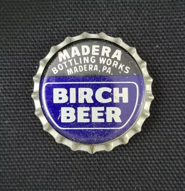 Madera Bottling Works PA Birch Beer Soda Bottle Cap Crown Cork Unused