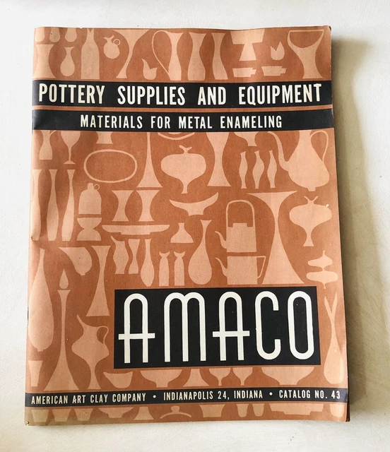 VINTAGE 1957 POTTERY Art Clay Catalog Amaco Indianapolis Supply