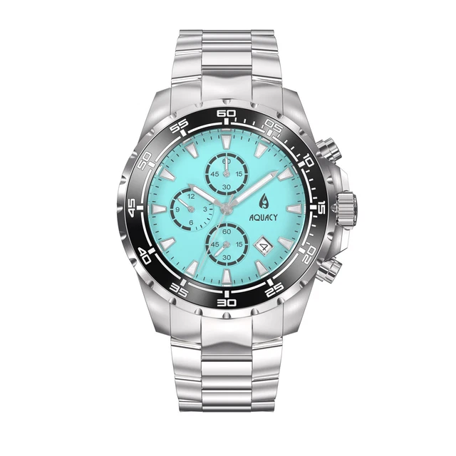 Aquacy Hei Matau TradeWinds Chronograph 200M Mint Dial Men's Watch
