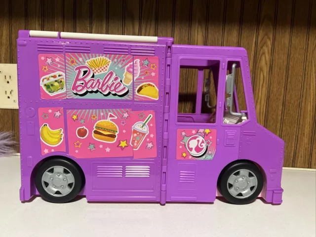 Barbie Fresh n' Fun Food Truck Play Set w/ Some Accessories birthday Gift Girls