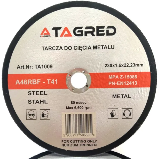 TAGRED Lame pour couper le métal, l'acier slim RBF 230x1.6 mm
