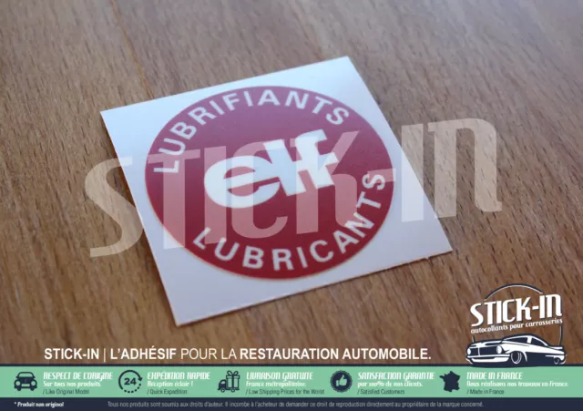 Autocollant Stickers Renault ELF Lubrifiants Bouchon Huile Clio R 5 18 19 21 25