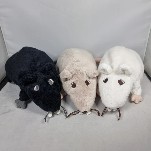 IKEA GOSIG RATTA - 3x Rats - Soft Plush Stuffed Toy Teddy Set 8