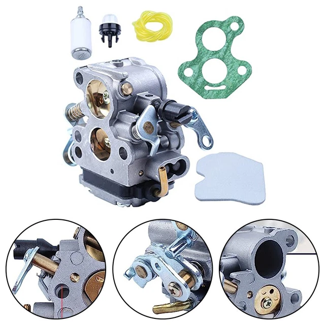 Kit Carburateur De Remplacement Pour Tronçonneuses Husqvarna 225, 227, 232, 235, 240... - Avec Filtre Et Joints