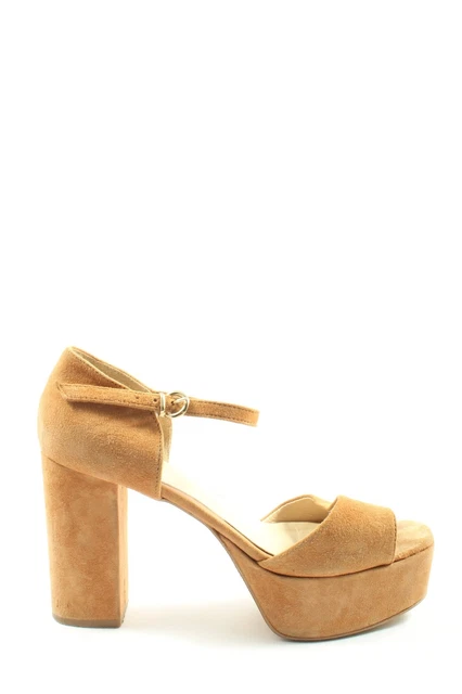 BATA SANDALO ALTO con plateau Donna Taglia IT 39 arancione chiaro
