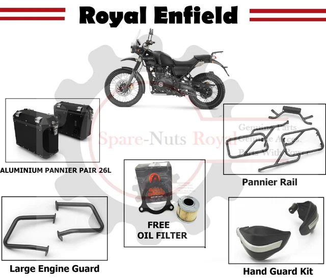 royal enfield himalayan top box and panniers