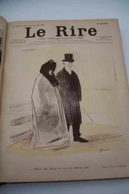 Belle reliure de la Revue Le Rire , année 1899