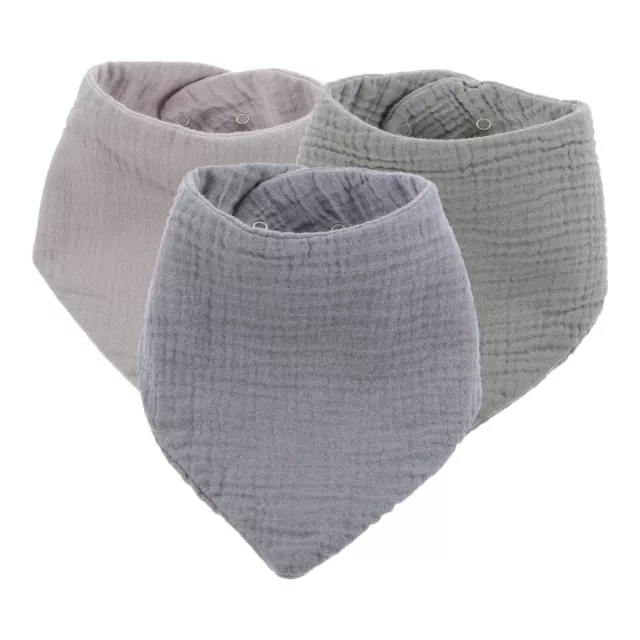 Bavoirs en coton pour bébé, 3 pièces, bavoir pour bave, Bandana pour bébé, pour