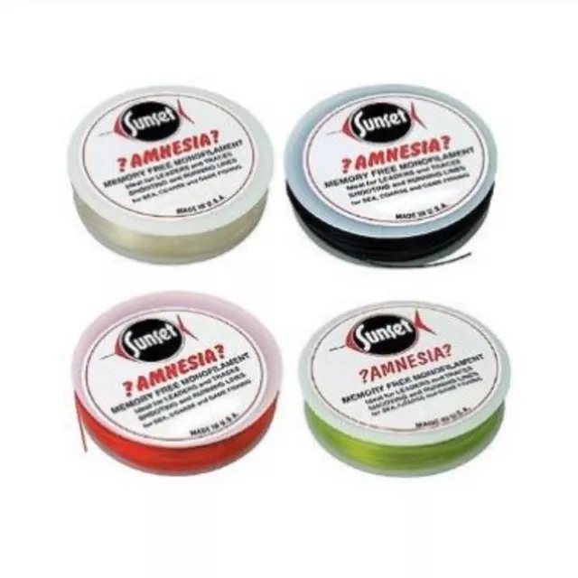 Sunset Amnesia Memory-Free Monofilament Fishing Line - Ideal for Sea, Cod, Carp,