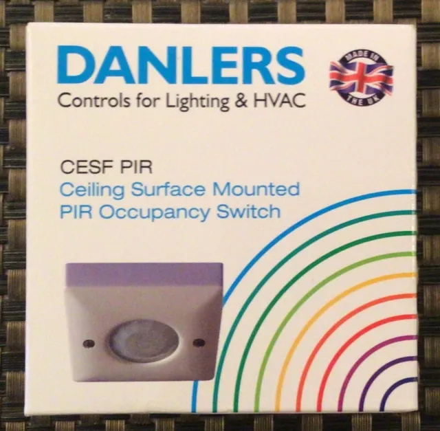 Danlers PIR Occupancy Switch CESF PIR Ceiling Wall Surface Mounted 360 Degree