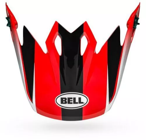 Bell MX-9 Visor Off-Road Motorcycle Helmet Accessories - Dash Black/Red/White