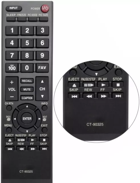 New CT-90325 For Toshiba LCD TV Remote Control 50L2200U 37E20 22AV600 32C120U